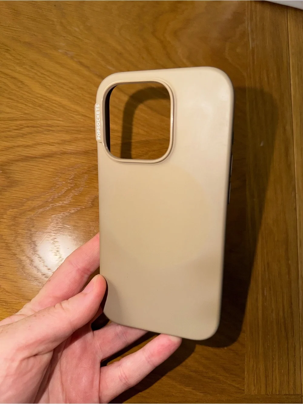 PopSocket Beige iPhone 15 Pro MagSafe Case
